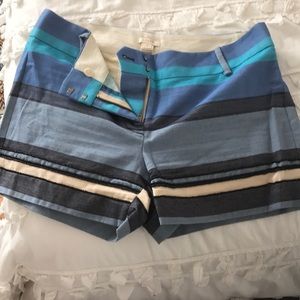 J. Crew striped shorts